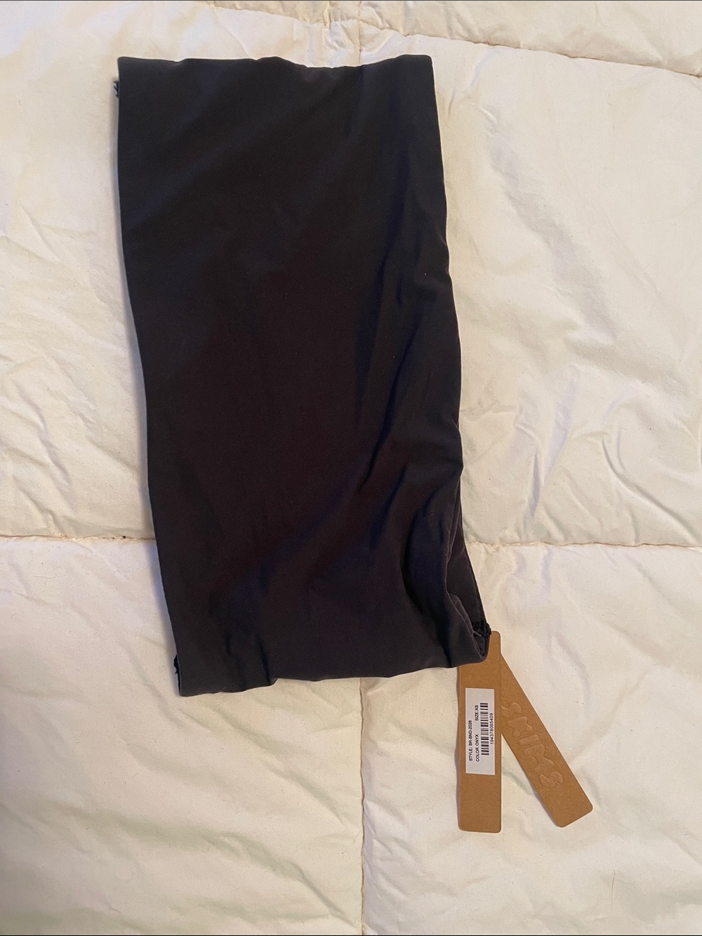 SKIMS bandeau bra onyx